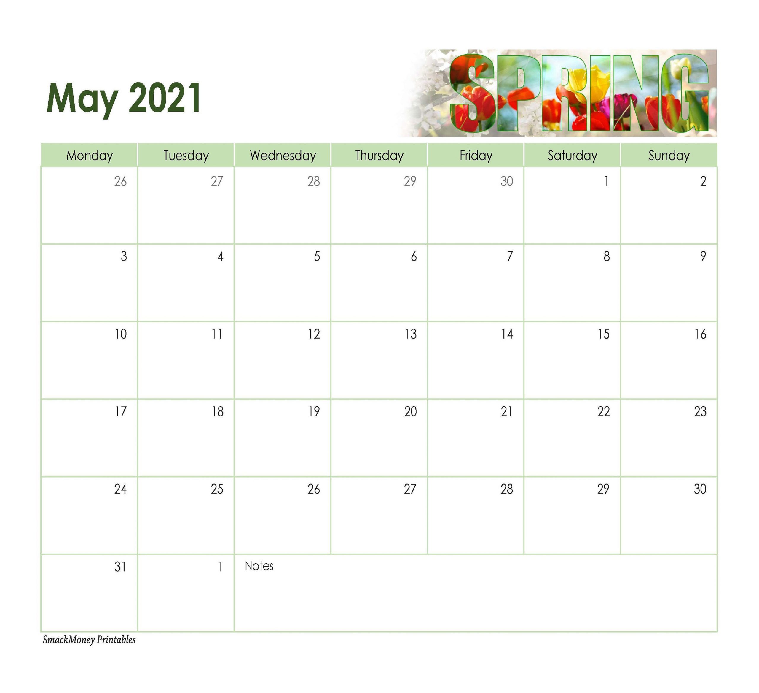 Simple Fun 2021 Full 12 Month Printable Calendar Landscape