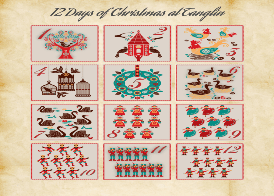 twelve days of christmas calendar with tanglin trust