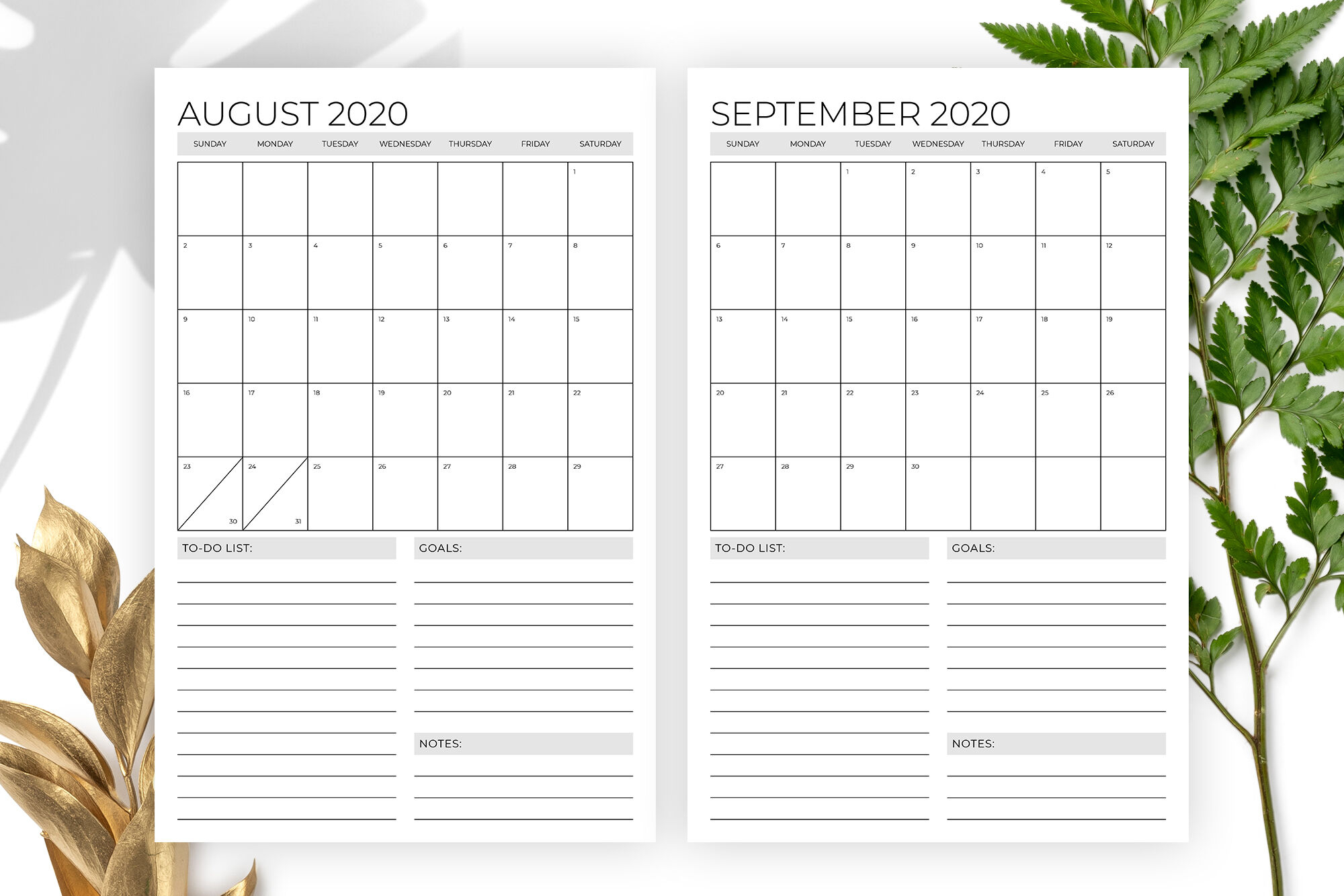 Vertical 11 X 17 Inch 2020 Calendar Templaterunning
