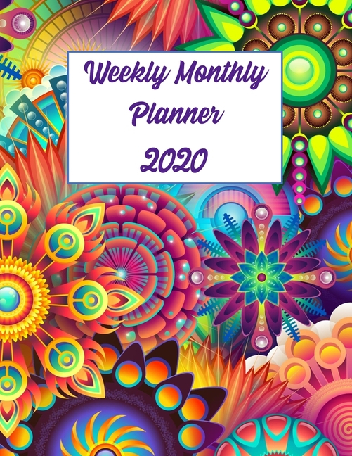 weekly monthly planner 2020 simple calendar january to