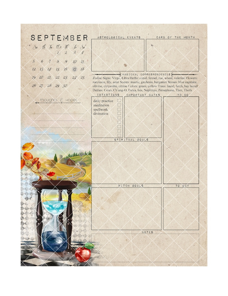 witch planner ii 2021 printable witch calendar planner etsy 1