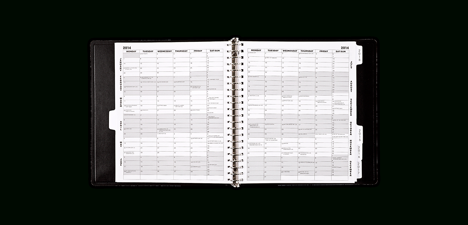 5 Year Monthly Planner 70296 At A Glance Monthly