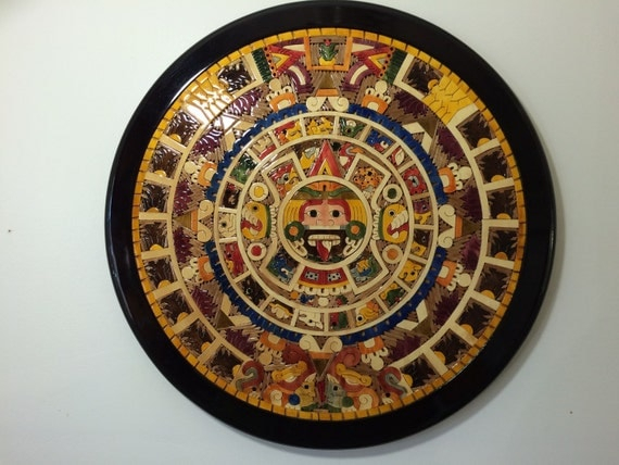 aztec mayan calendar 2012 end of the world wooden