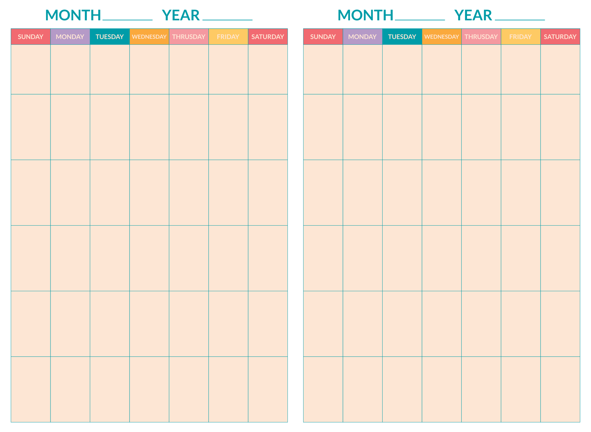 10 Best 2 Week Printable Calendar Weekly With Time Printablee 1