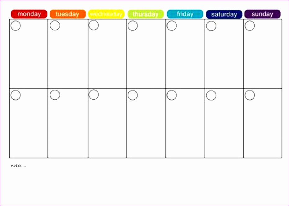 12 Excel Template Weekly Calendar Excel Templates