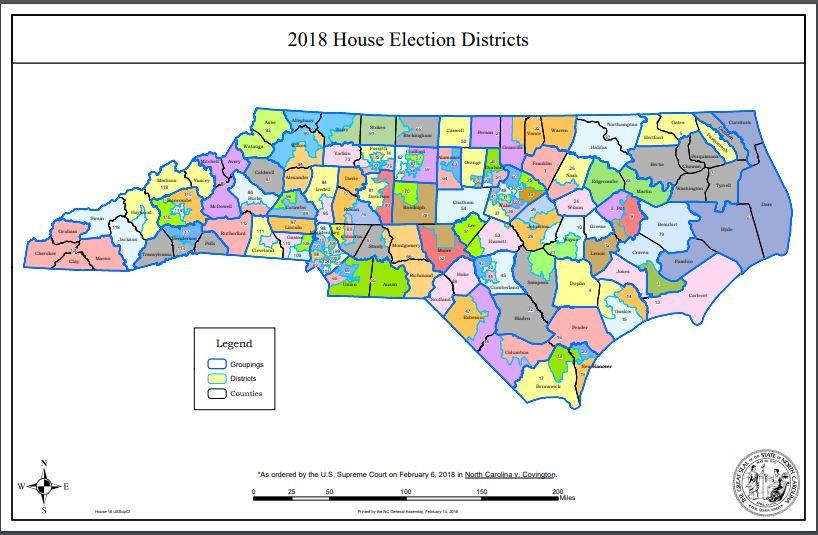 2018 Nc General Assembly District Maps Public Radio East