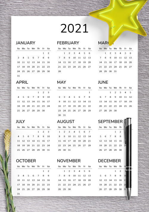 2021 2022 printable calendar for 2 years 1