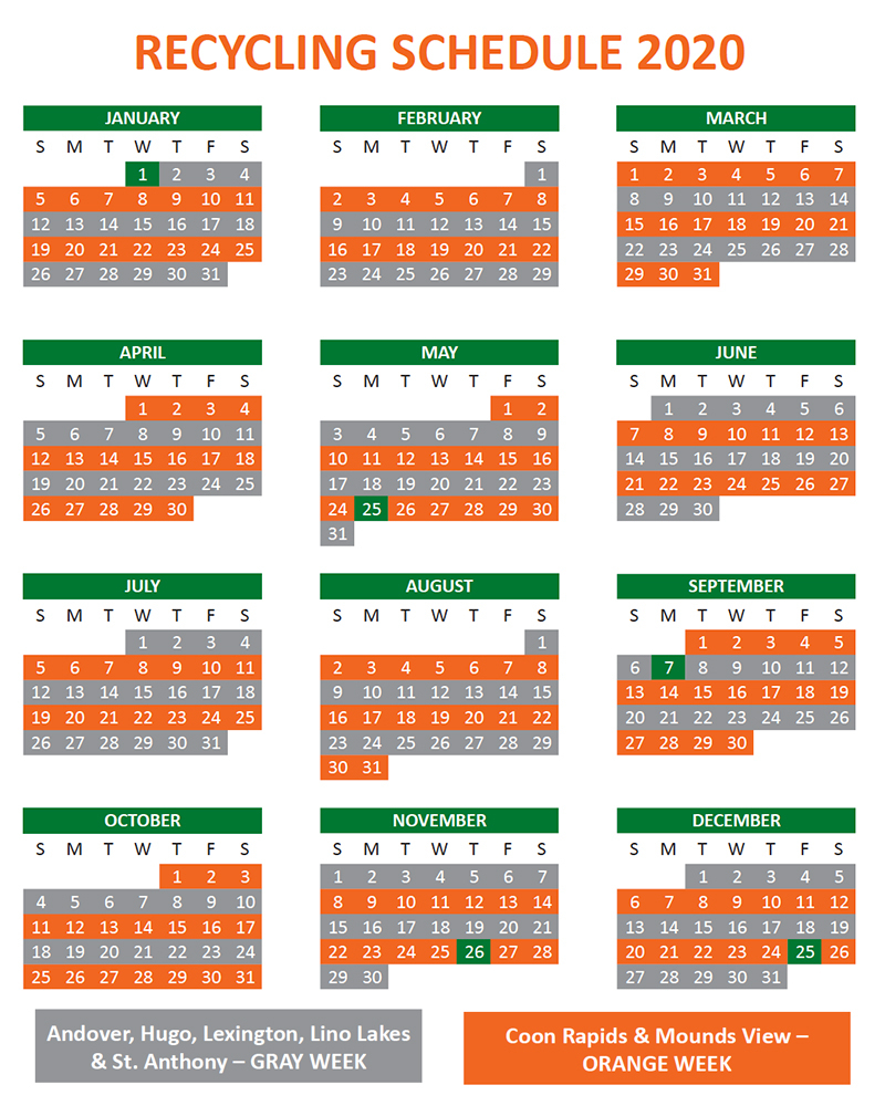 2022 Glynn County Recycling Calendar May Calendar 2022