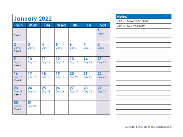 2022 Julian Calendar Printable Blank Calendar 2022