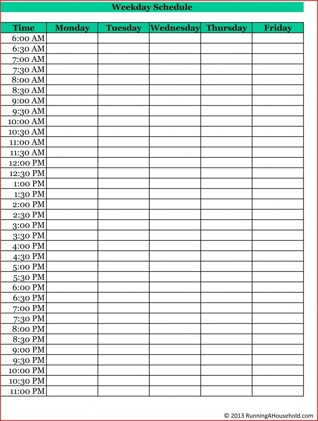 24 hour weekly schedule template excel addictionary