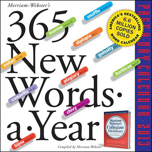 365 new words a year page a day desk calendar for word