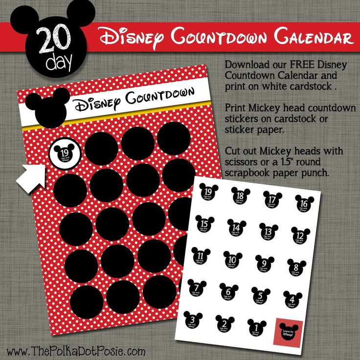 42 Best Disney Countdown Calendars Images On Pinterest