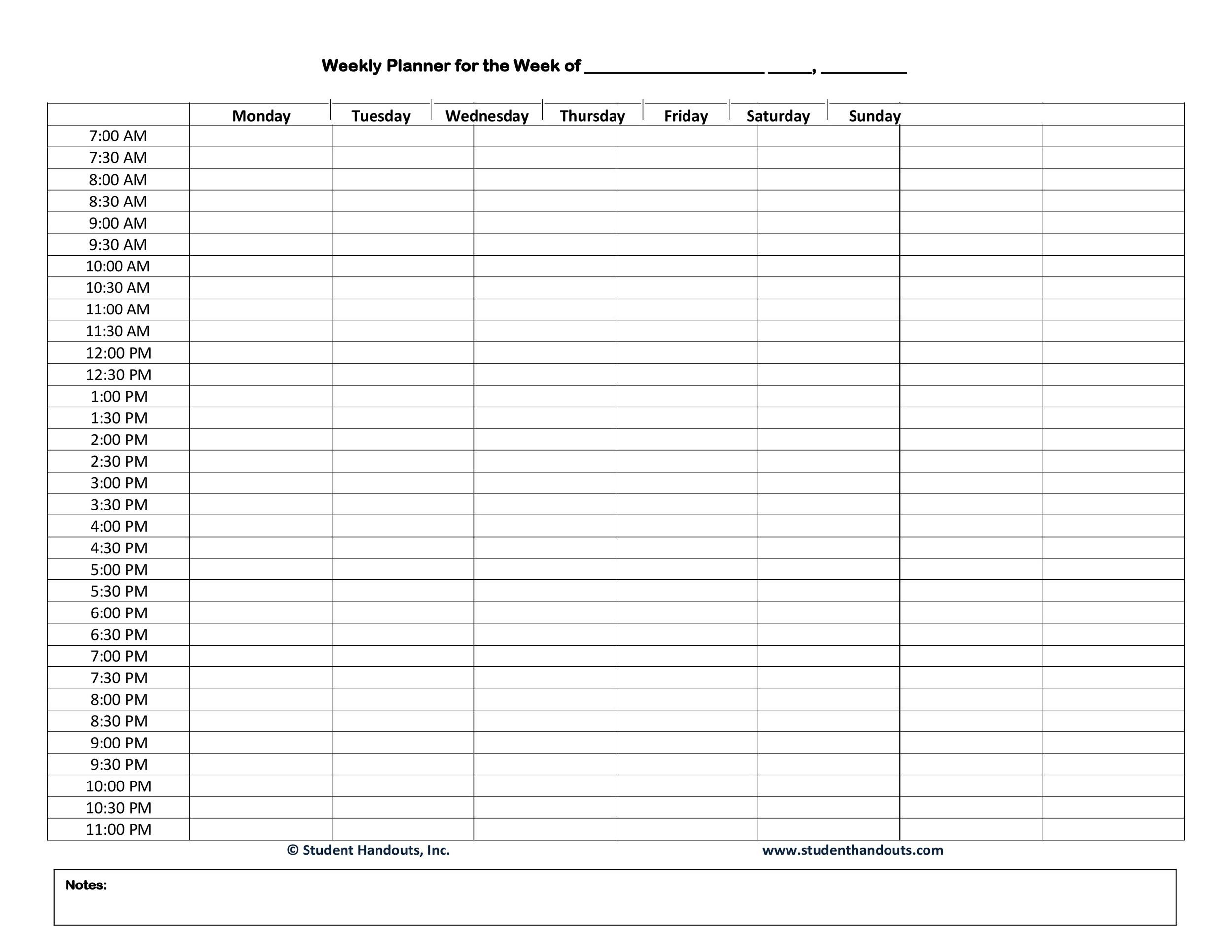 43 Effective Hourly Schedule Templates Excel Ms Word E19085 1