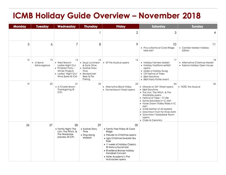 5 year calendar uiowa holiday guide calendar printables
