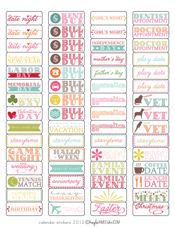 A Diy Holiday Gift Calendar Sticker Magnets Free
