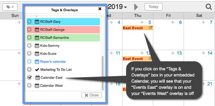 advanced calendar overlays keepshare developer