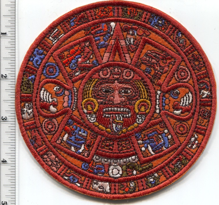 aztec maya sunstone calendar 2012 end of the world patches 1