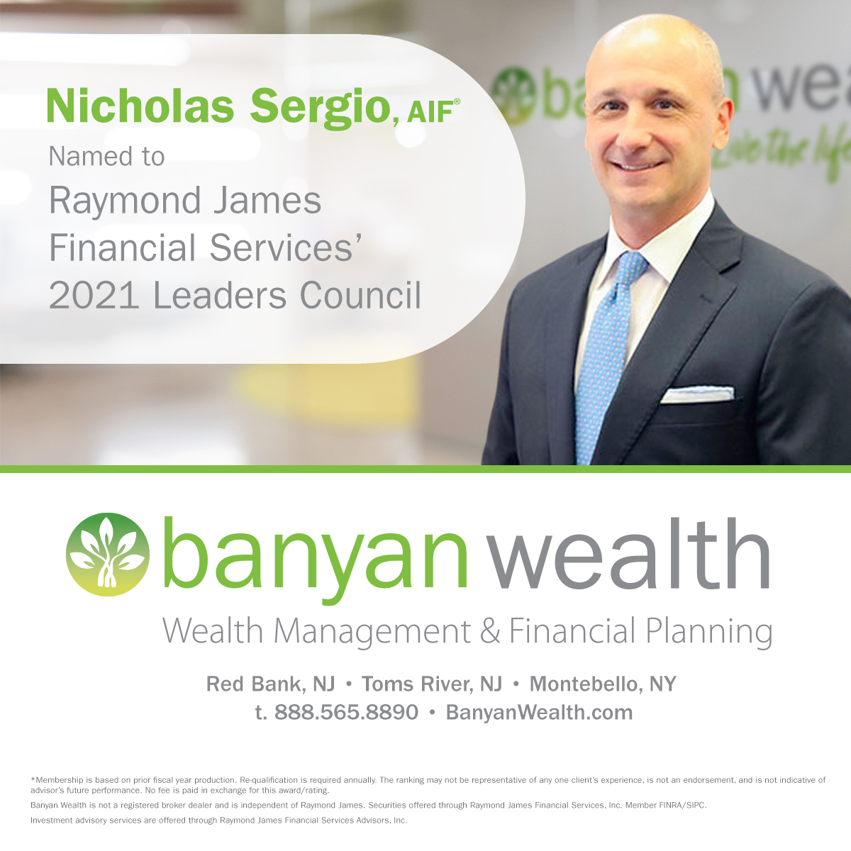 Banyan Wealths Nick Sergio Named To Raymond James
