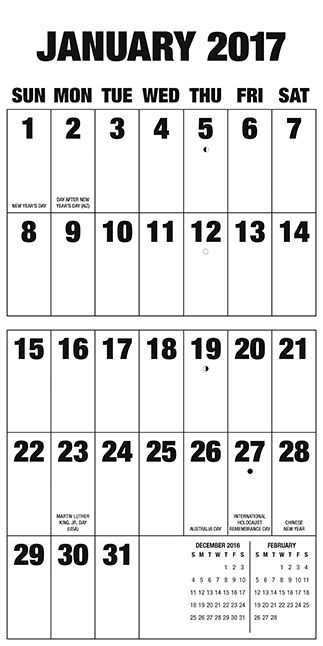 Best Large Print Calendar Choices Print Calendar Large