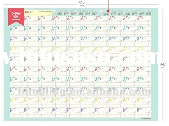 Best Of 100 Day Countdown Calendar Printable Free Printable Calendar Monthly