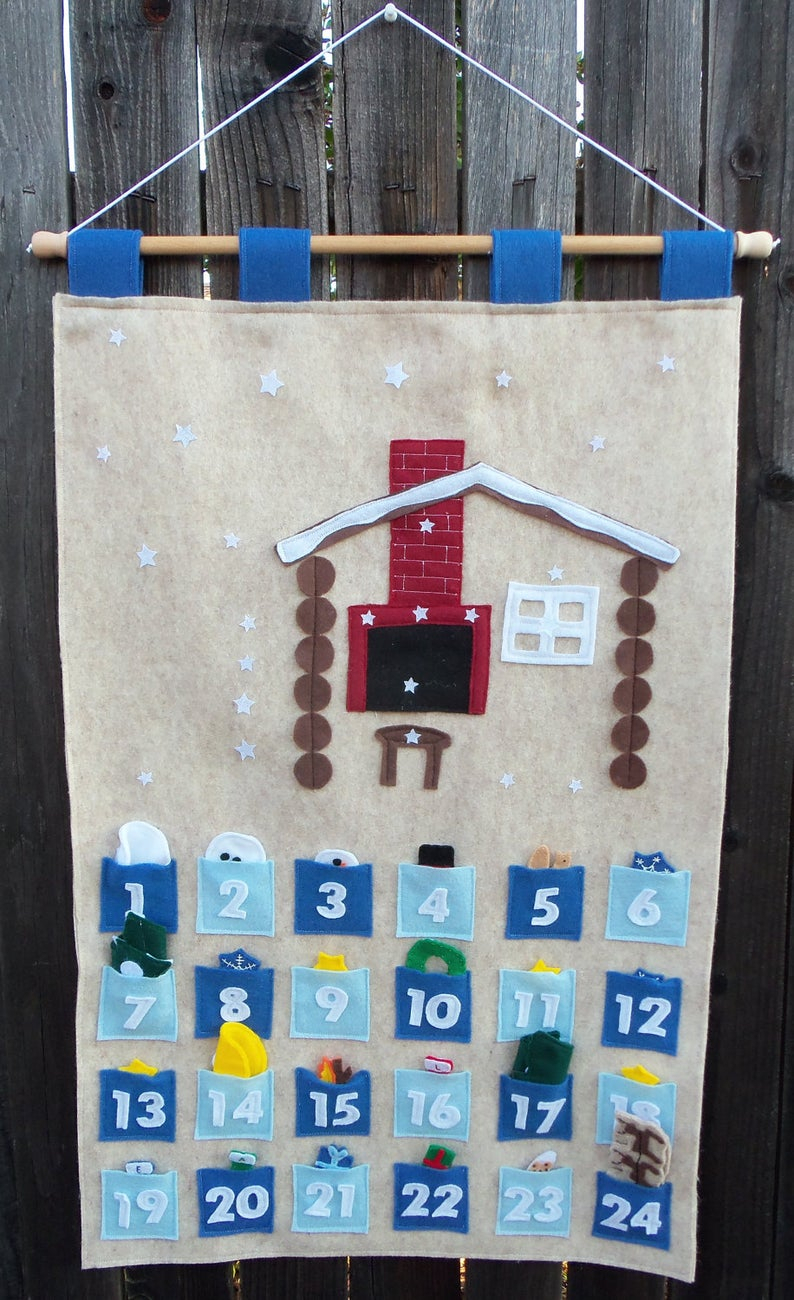 Build A Scene Christmas Countdown Calendar Pdf Pattern