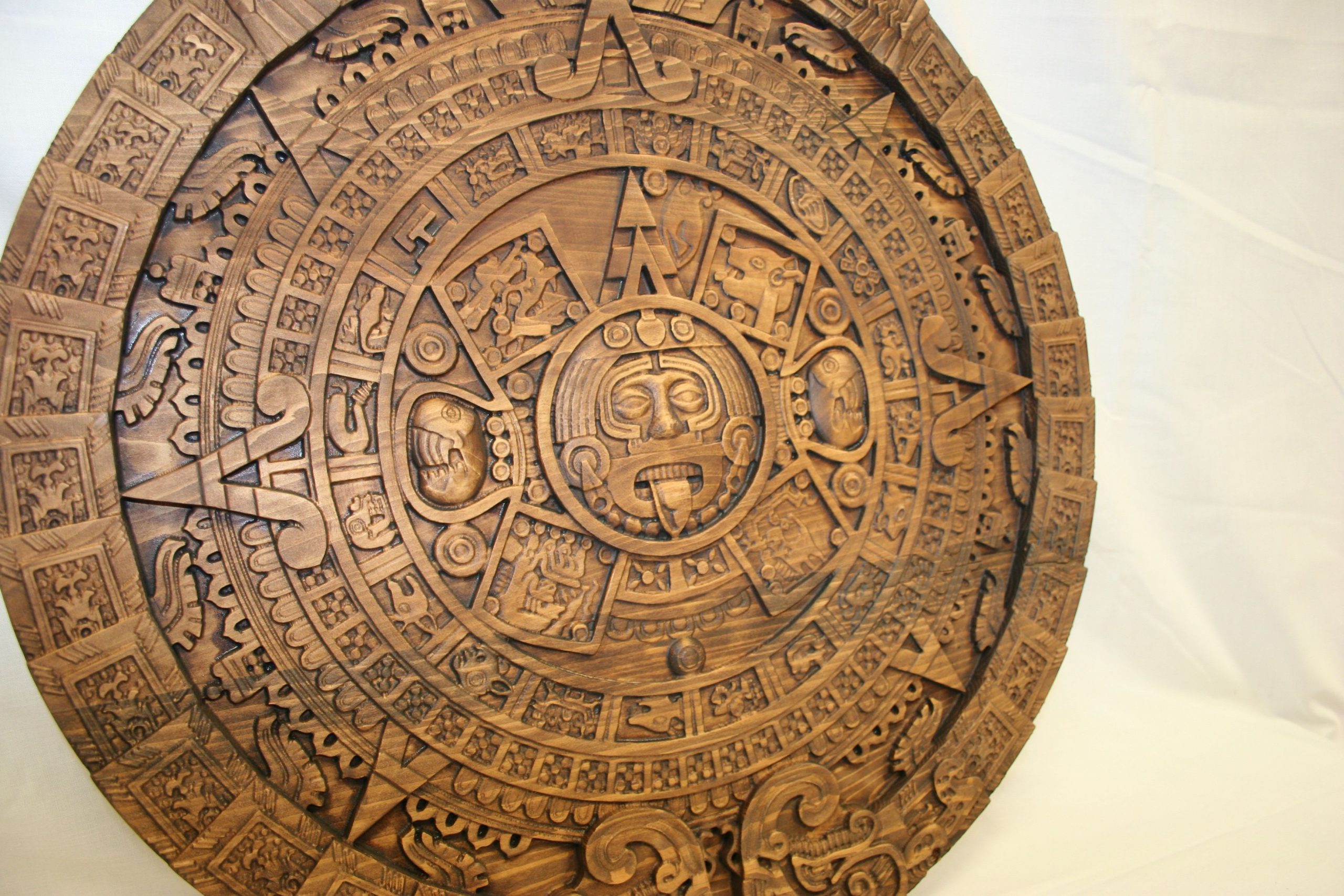 buy a handmade mayan calendar custom carved wood made