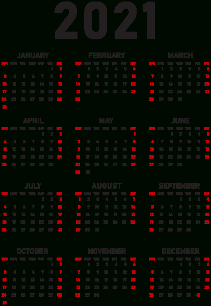 calendar 2021 year png