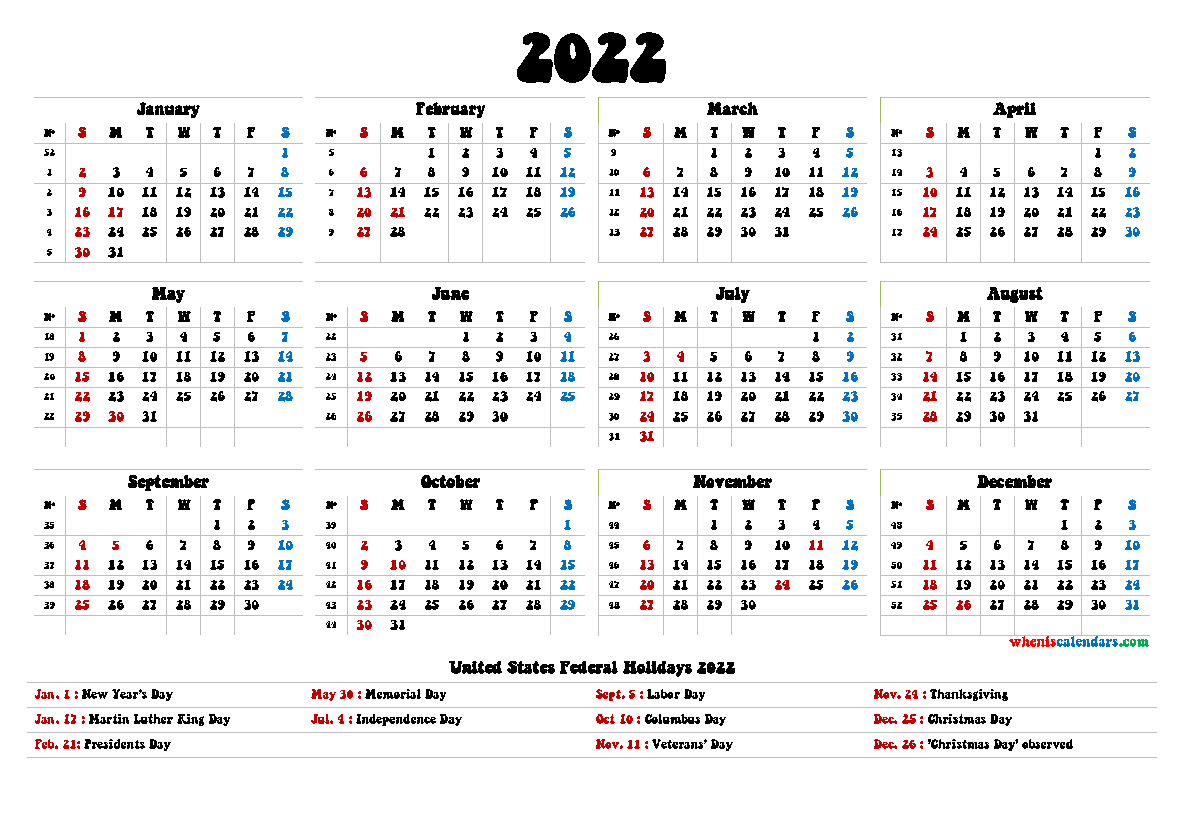 calendar 2022 philippines