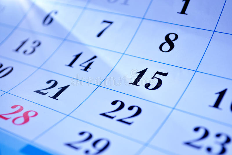 Calendar Dates Stock Image Image Of Calendar Planning