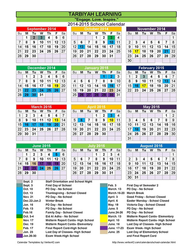 Calendar Welcome To Grade 4 5 6