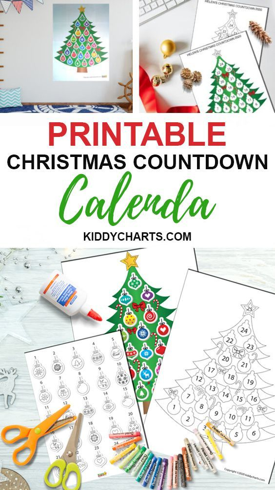 Christmas Countdown For Kids Free Colour In Fun And Giant 1