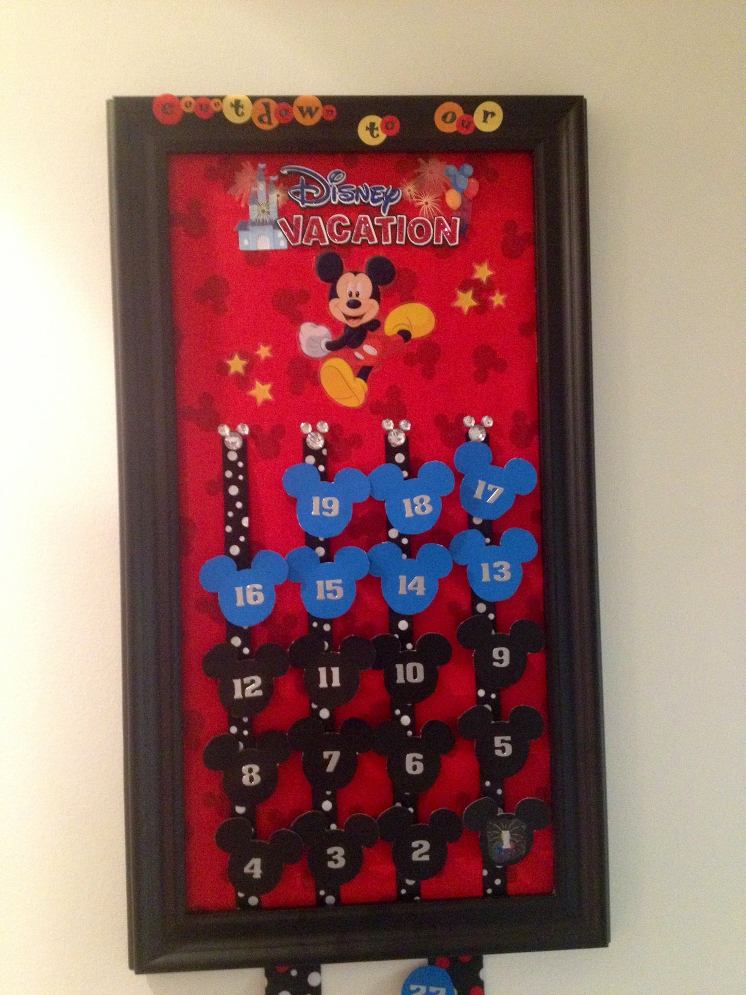 Countdown To Disney Calendar Family Disney Trip