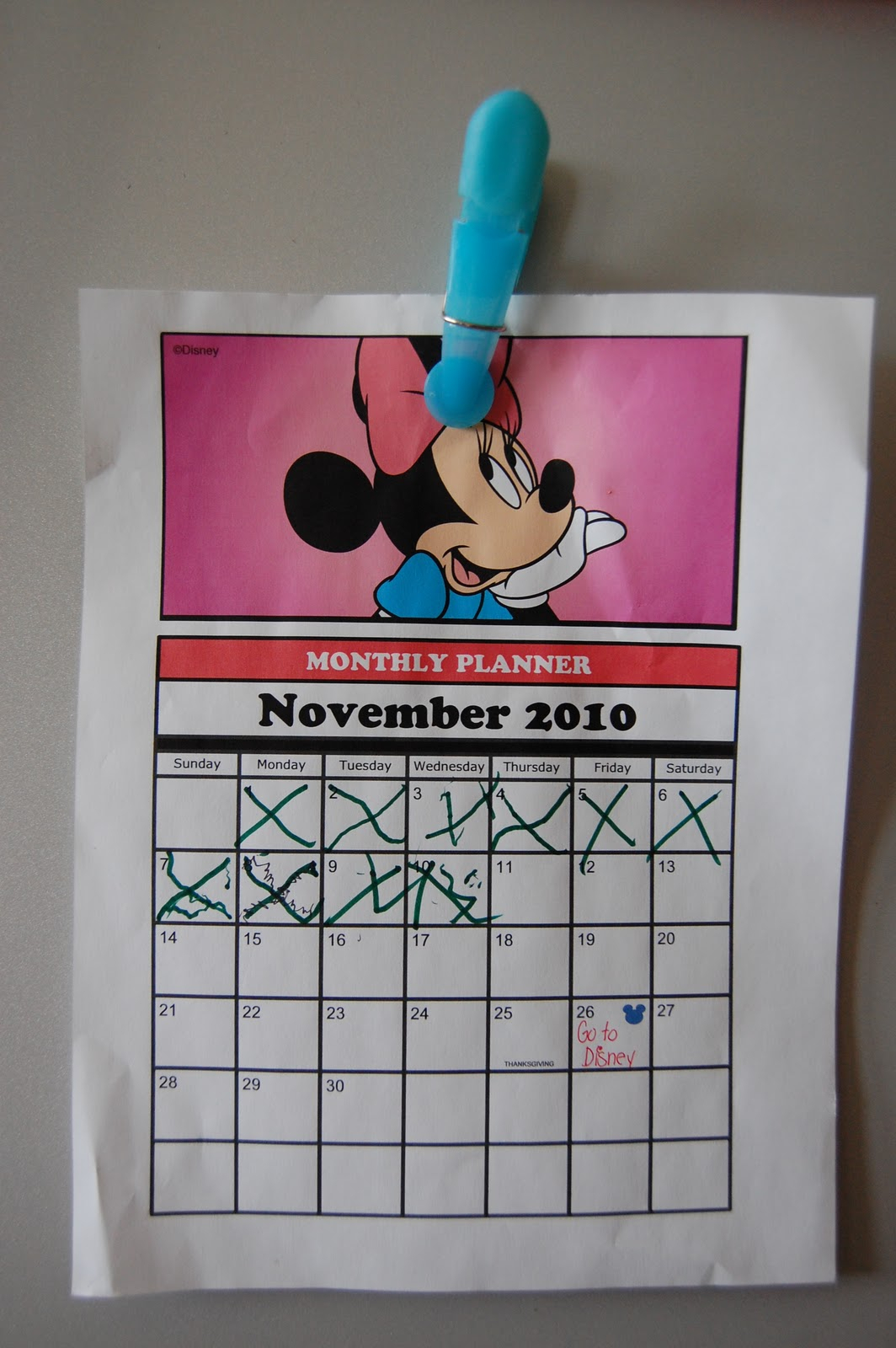 Countdown To Disney Calendar