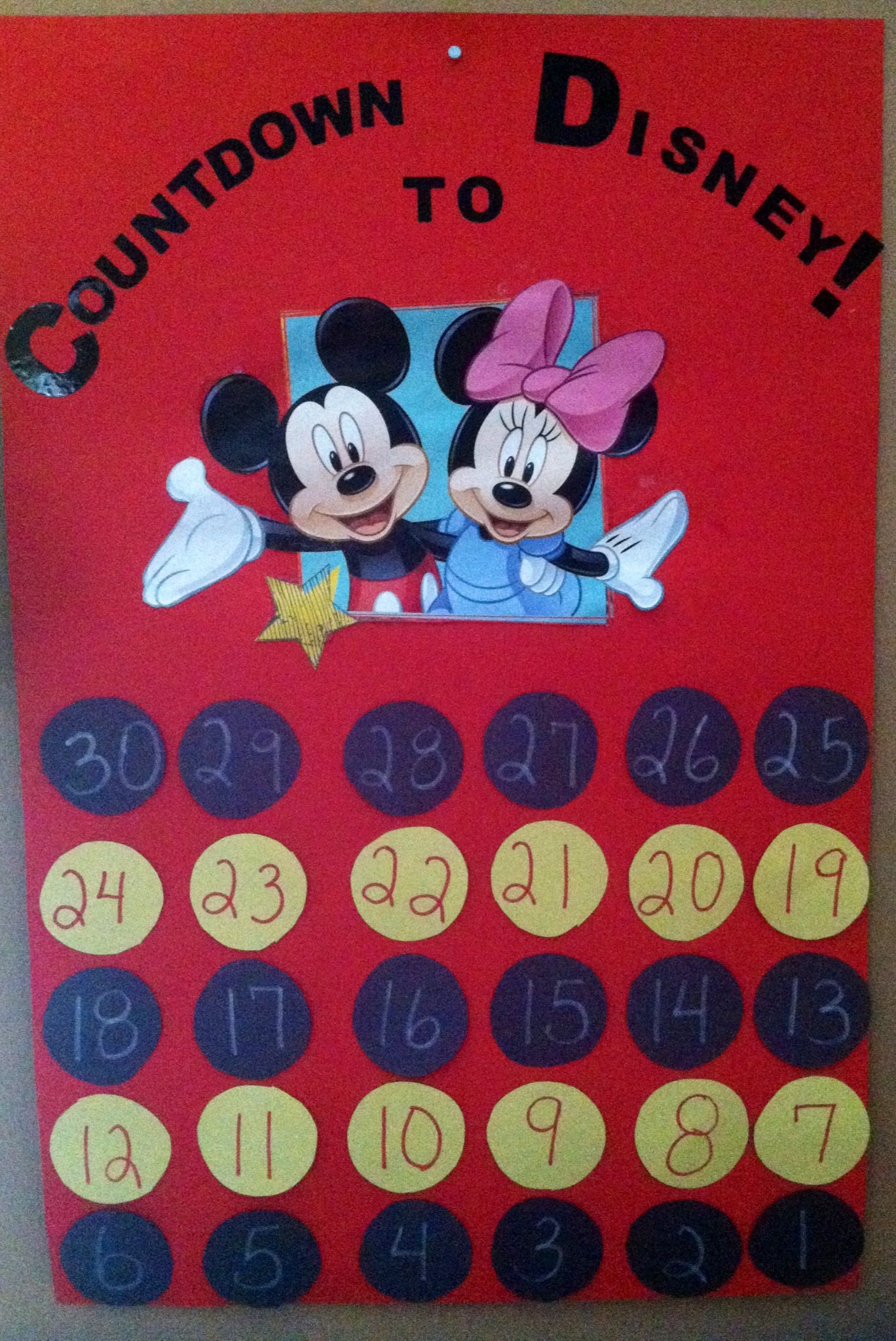 Countdown To Disney Disney Countdown Disney Fun Disney Diy