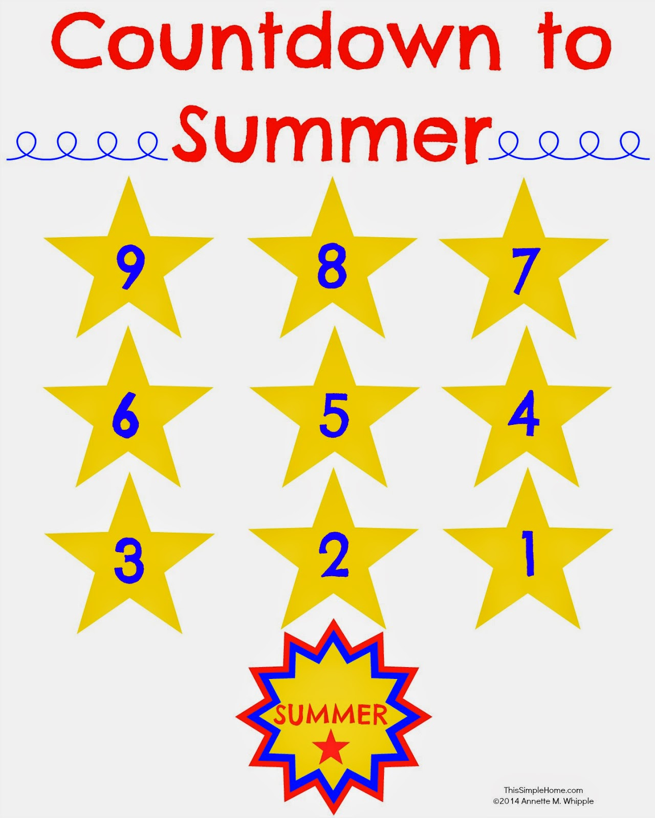 countdown to summer printable free this simple home
