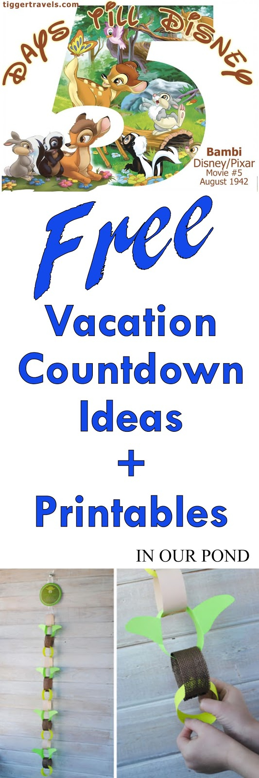 Countdowns For Vacation With Free Printables In Our Pond