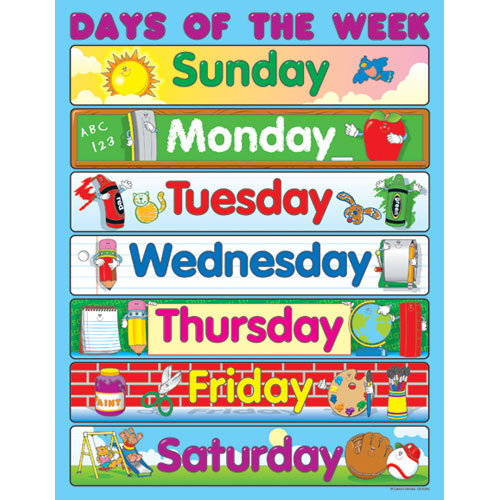 Days Of The Week New Calendar Template Site