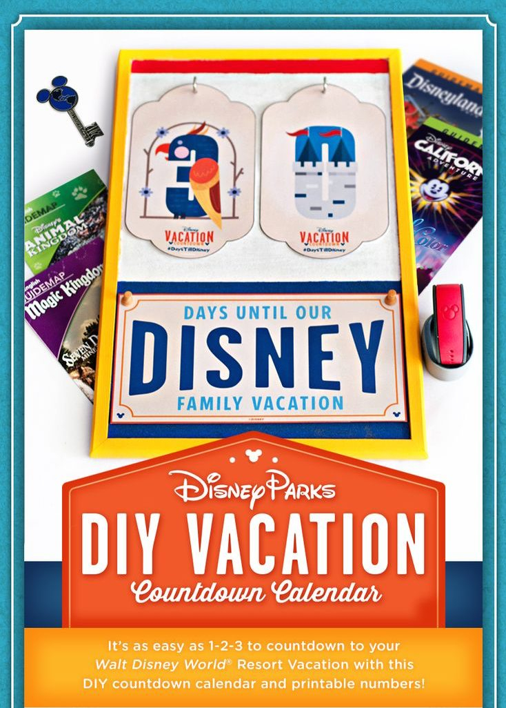 Diy Create Your Own Walt Disney World Vacation Countdown