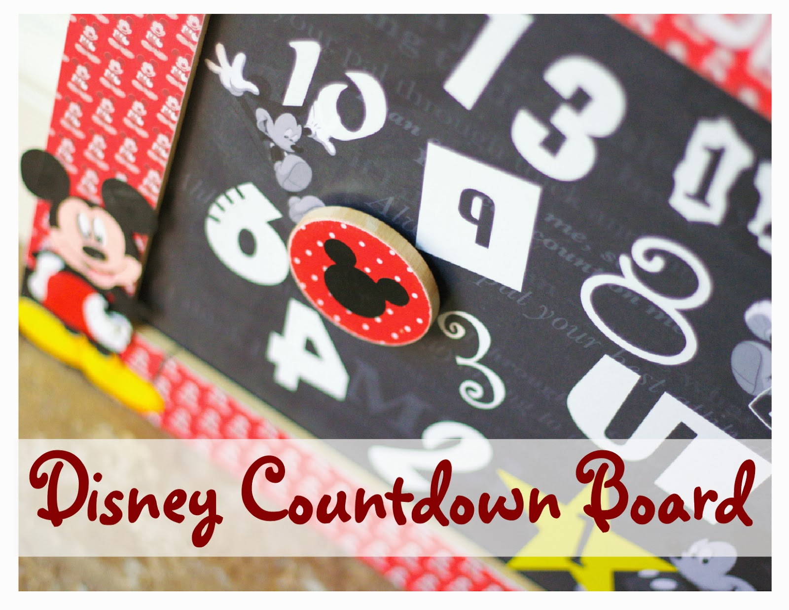 Diy Disney Countdown Board The Red Balloon