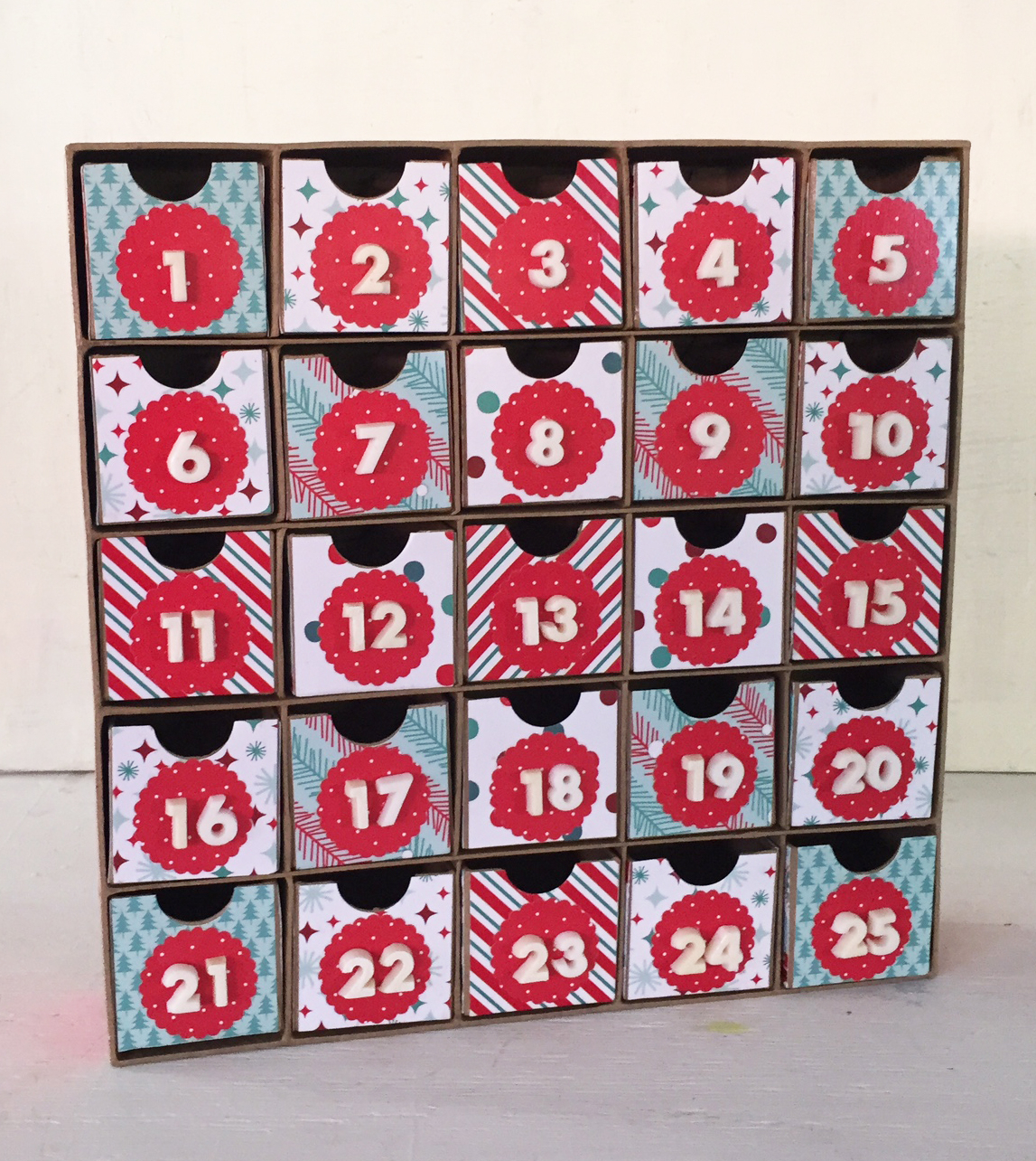 Diy Kids Christmas Countdown Calendar Handmade Happy Hour