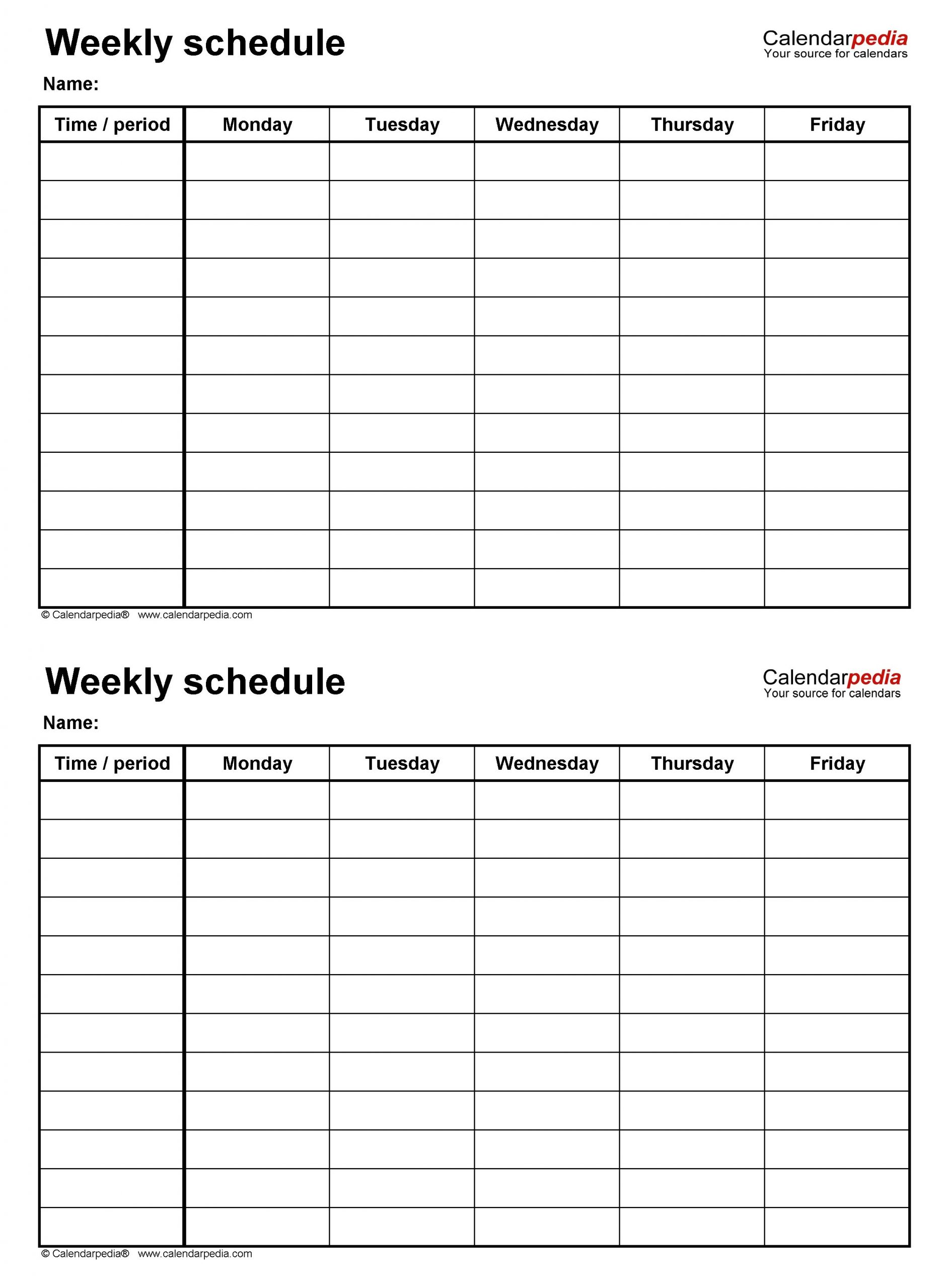 Effective 1 Week Blank Editable Calendar Free Calendar
