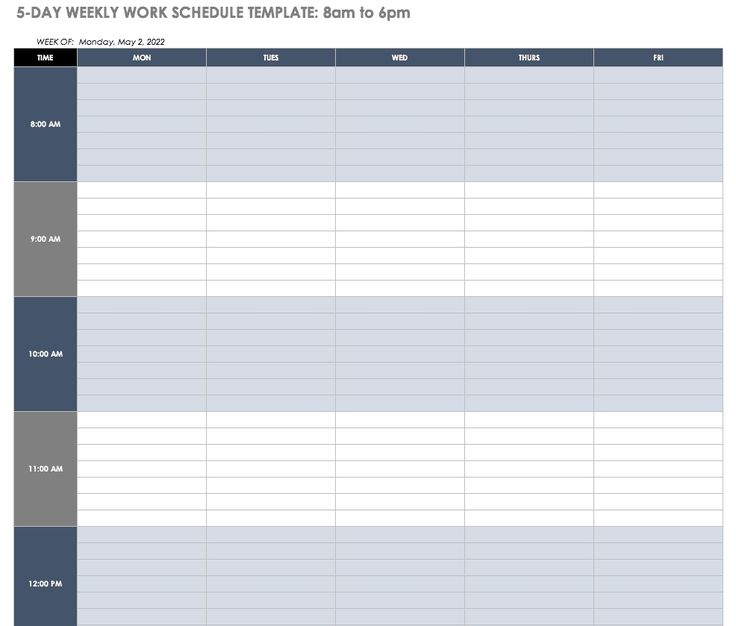 Exceptional Blank Schedule Template 7 Day 24 Hours 2