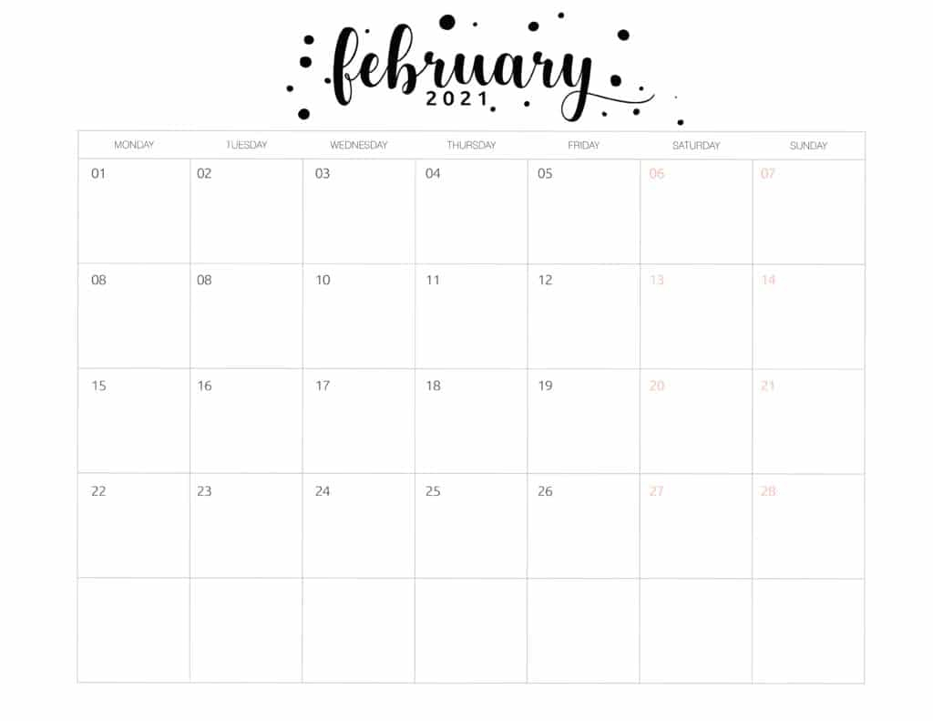 february 2021 calendar printable 2020 2021 free