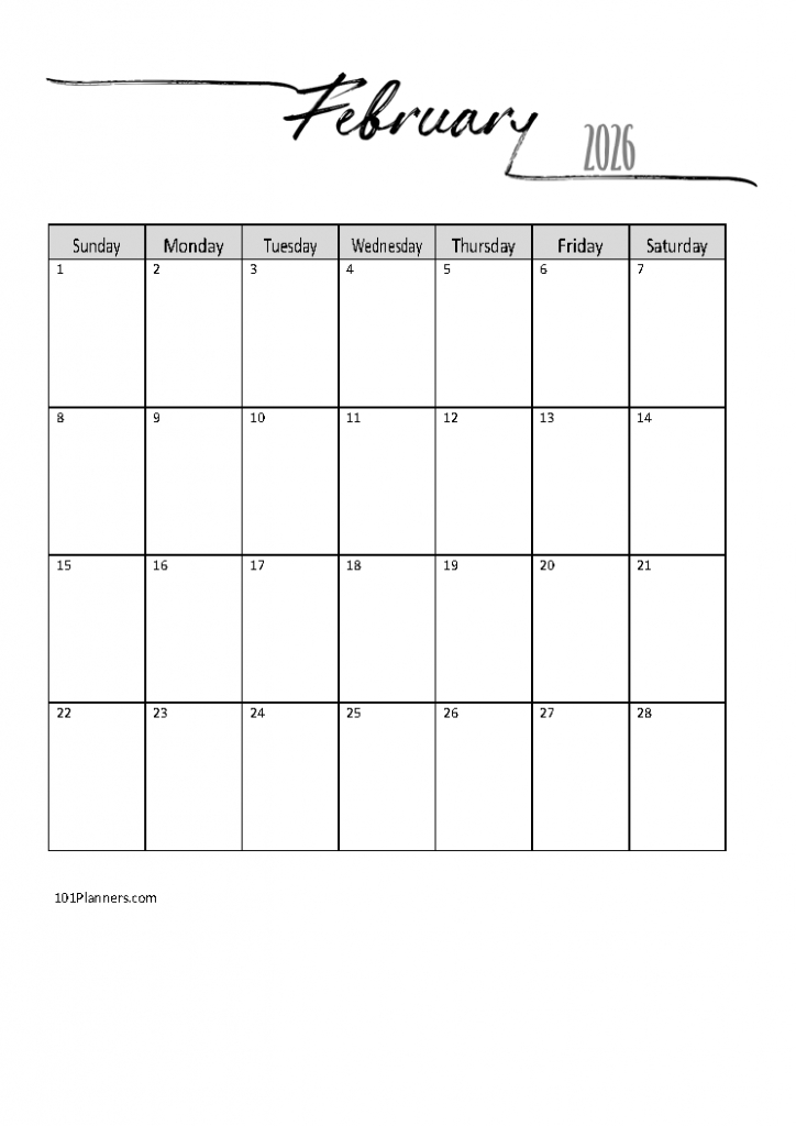 February 2022 Calendar Fee Customizable Printable 2021