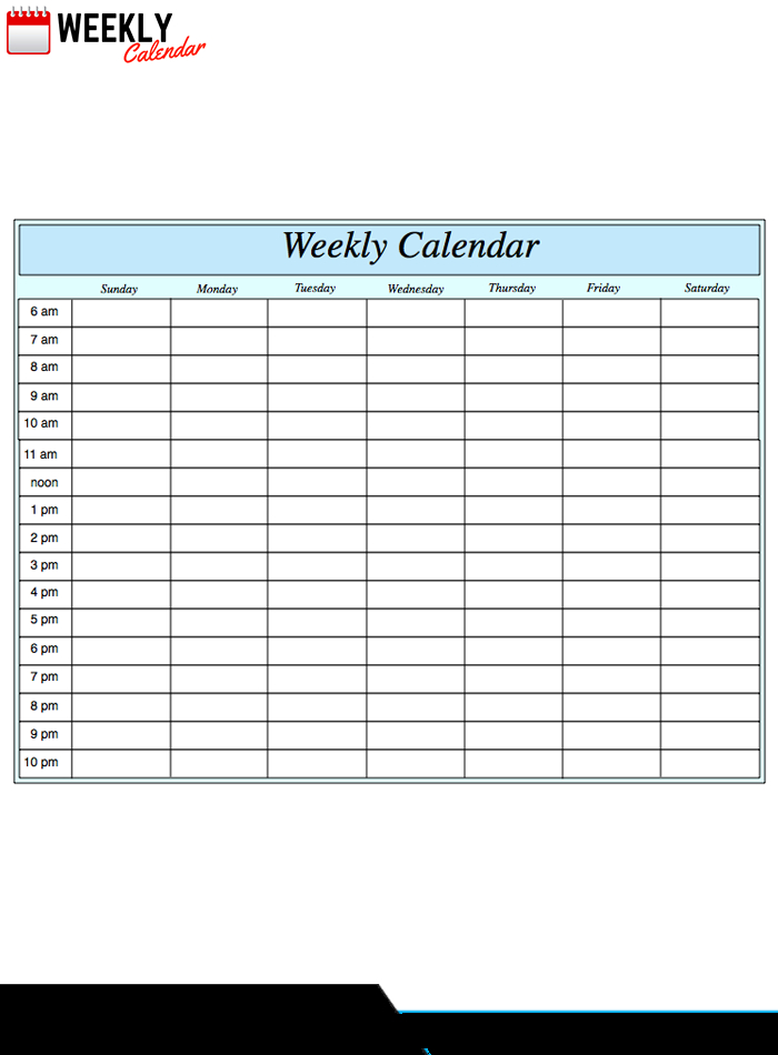 free blank printable weekly calendar 2020 template in pdf 1
