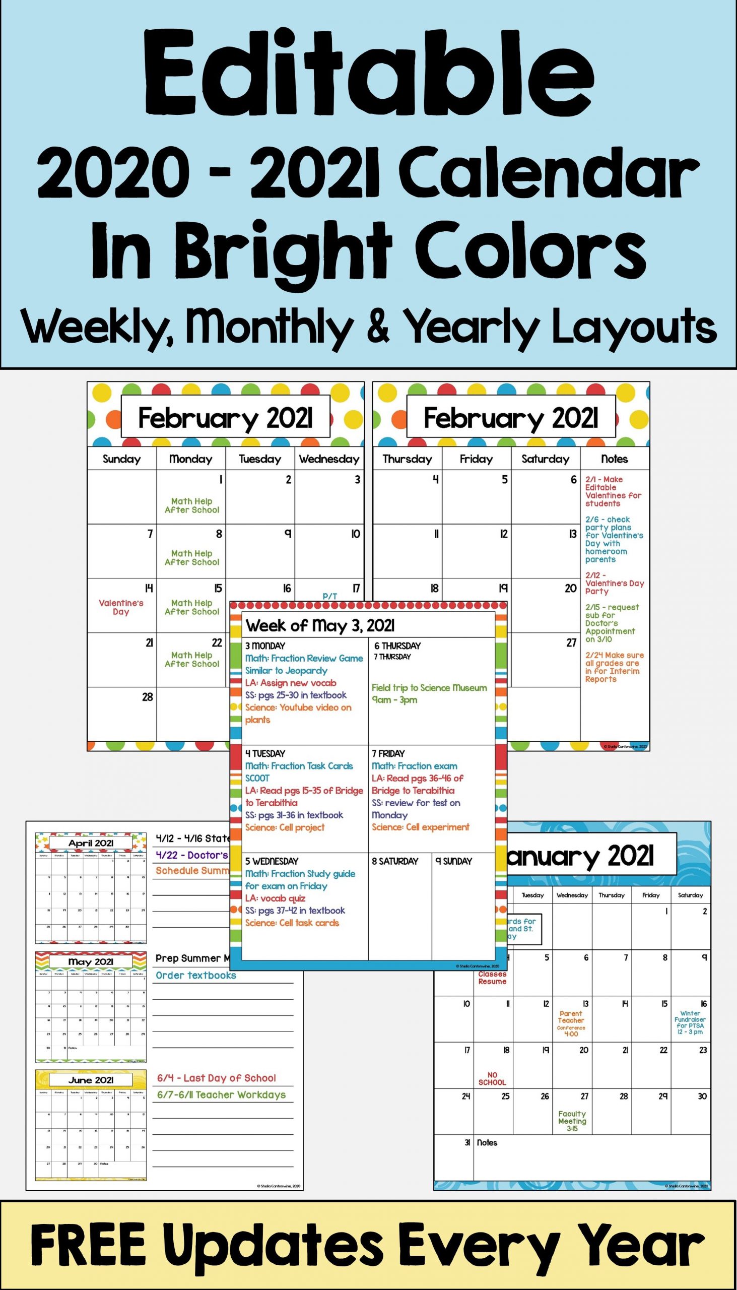 Free Editable Weekly 2021 Calendar Free Calendar For