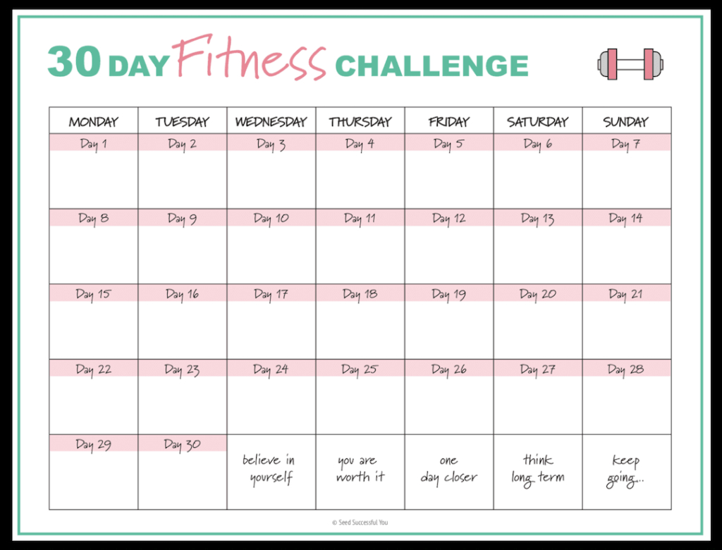 Free Fitness Planner Printables To Help You Achieve Your Fitness Goals Fitness Planner Free