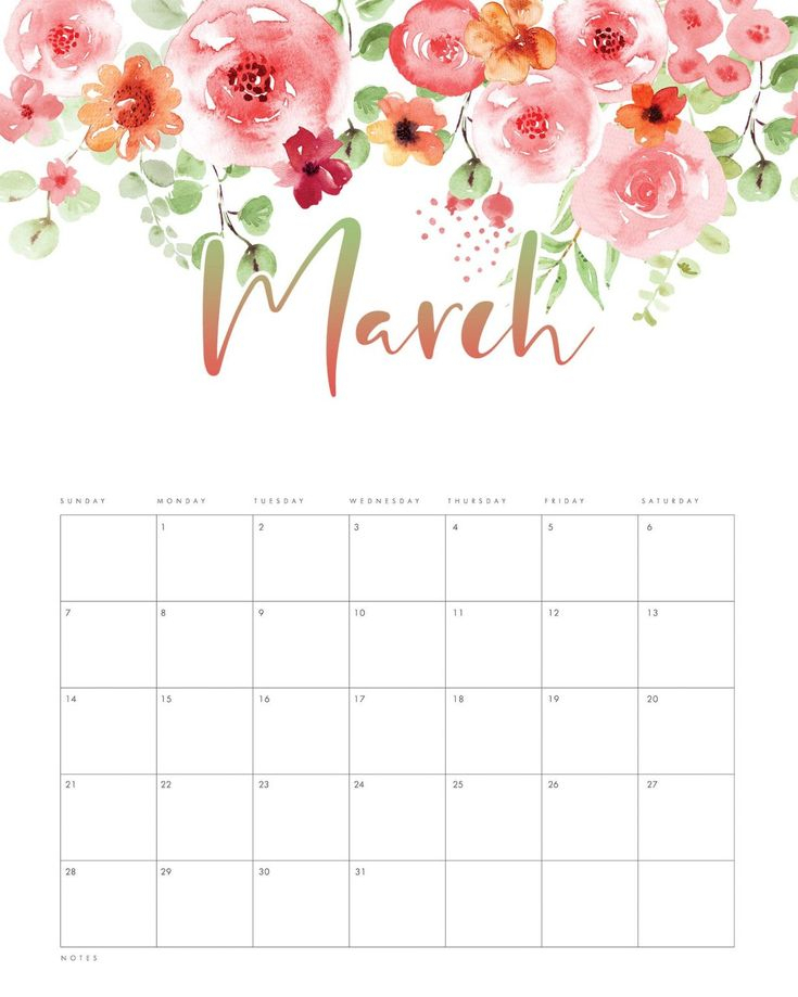 free printable 2021 floral drop calendar the cottage
