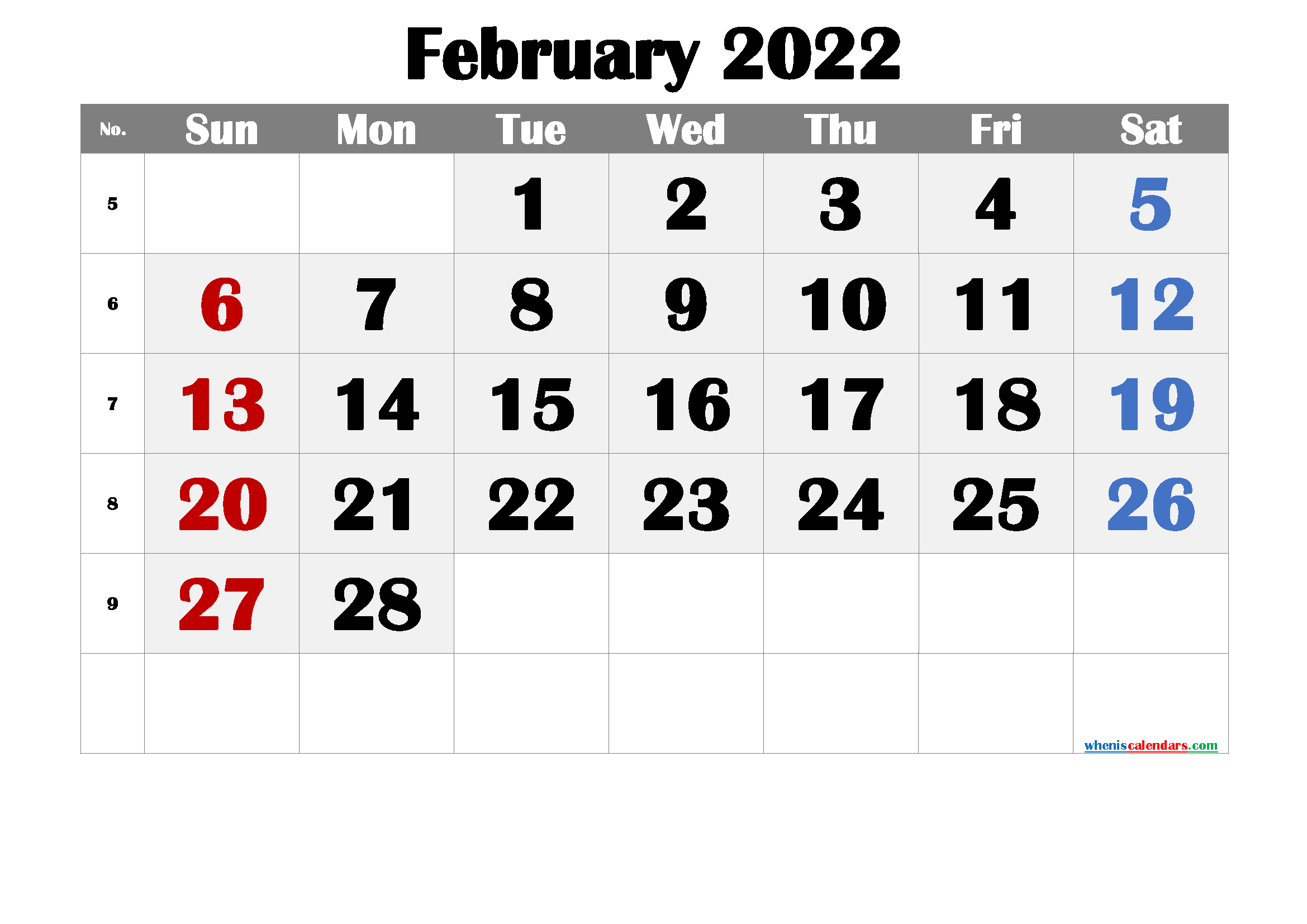 Free Printable Calendar February 2021 2022 And 2023 2