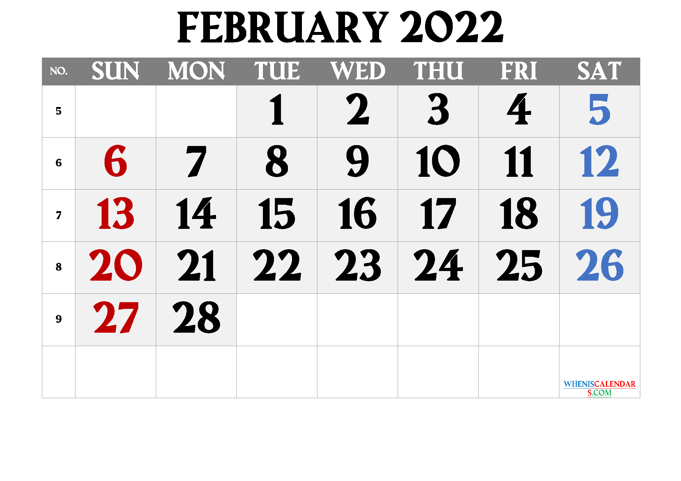 free printable calendar february 2021 2022 and 2023 3